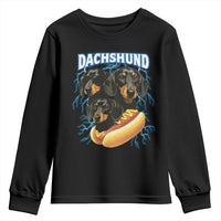 Dog Meme Youth Sweatshirt Funny Dachshund Dog In A Hot Dog Costume - Wonder Print Shop