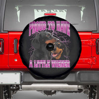 Funny Dachshund Dog Meme Spare Tire Cover Proud To Have A Little Wiener - Wonder Print Shop