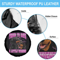 Funny Dachshund Dog Meme Spare Tire Cover Proud To Have A Little Wiener - Wonder Print Shop