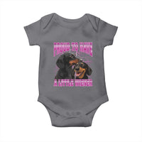 Funny Dachshund Dog Meme Baby Onesie Proud To Have A Little Wiener - Wonder Print Shop