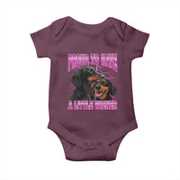 Funny Dachshund Dog Meme Baby Onesie Proud To Have A Little Wiener - Wonder Print Shop