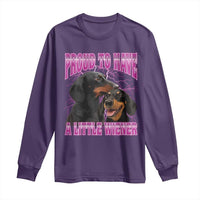Funny Dachshund Dog Meme Long Sleeve Shirt Proud To Have A Little Wiener - Wonder Print Shop