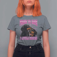 Funny Dachshund Dog Meme T Shirt For Women Proud To Have A Little Wiener - Wonder Print Shop