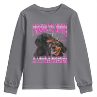 Funny Dachshund Dog Meme Youth Sweatshirt Proud To Have A Little Wiener - Wonder Print Shop