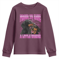 Funny Dachshund Dog Meme Youth Sweatshirt Proud To Have A Little Wiener - Wonder Print Shop