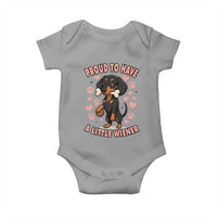 Dachshund Dog Lover Baby Onesie Proud To Have A Little Wiener - Wonder Print Shop