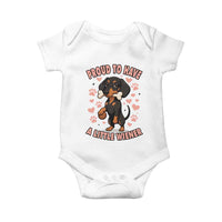 Dachshund Dog Lover Baby Onesie Proud To Have A Little Wiener - Wonder Print Shop