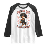 Dachshund Dog Lover Raglan Shirt Proud To Have A Little Wiener - Wonder Print Shop