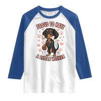 Dachshund Dog Lover Raglan Shirt Proud To Have A Little Wiener - Wonder Print Shop