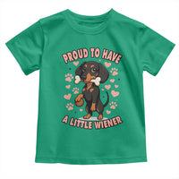 Dachshund Dog Lover Toddler T Shirt Proud To Have A Little Wiener - Wonder Print Shop