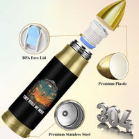 They Stole My Beer Bullet Tumbler Funny UFO Abducting Beer Mug Vintage Western Gift