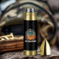 They Stole My Beer Bullet Tumbler Funny UFO Abducting Beer Mug Vintage Western Gift
