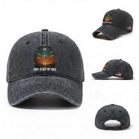 They Stole My Beer Washed Cotton Baseball Cap Funny UFO Abducting Beer Mug Vintage Western Gift