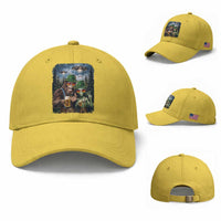 Funny Bigfoot Alien Oktoberfest Baseball Cap Selfie Beer Party German Lederhosen UFO Gift