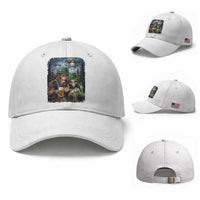 Funny Bigfoot Alien Oktoberfest Baseball Cap Selfie Beer Party German Lederhosen UFO Gift