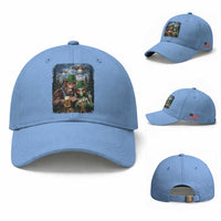 Funny Bigfoot Alien Oktoberfest Baseball Cap Selfie Beer Party German Lederhosen UFO Gift