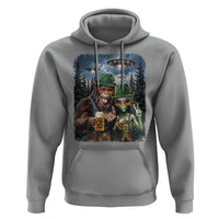 Funny Bigfoot Alien Oktoberfest Hoodie Selfie Beer Party German Lederhosen UFO Gift