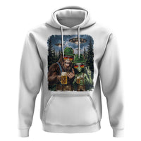 Funny Bigfoot Alien Oktoberfest Hoodie Selfie Beer Party German Lederhosen UFO Gift