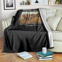 Buffalo Soldiers Black Cavalry 1866 Throw Blanket African American Military History Black History Gift
