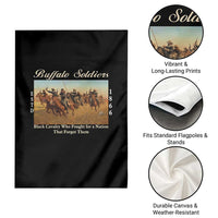 Buffalo Soldiers Black Cavalry 1866 Garden Flag African American Military History Black History Gift