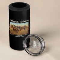 Buffalo Soldiers Black Cavalry 1866 4 in 1 Can Cooler Tumbler African American Military History Black History Gift