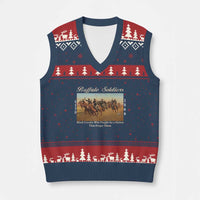 Buffalo Soldiers Black Cavalry 1866 V-Neck Knit Sweater Vest African American Military History Black History Gift