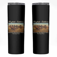 Buffalo Soldiers Black Cavalry 1866 Skinny Tumbler African American Military History Black History Gift