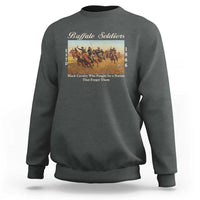 Buffalo Soldiers Black Cavalry 1866 Sweatshirt African American Military History Black History Gift
