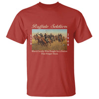 Buffalo Soldiers Black Cavalry 1866 T Shirt African American Military History Black History Gift