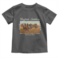 Buffalo Soldiers Black Cavalry 1866 Toddler T Shirt African American Military History Black History Gift