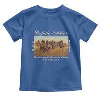 Buffalo Soldiers Black Cavalry 1866 Toddler T Shirt African American Military History Black History Gift