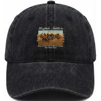 Buffalo Soldiers Black Cavalry 1866 Washed Cotton Baseball Cap African American Military History Black History Gift
