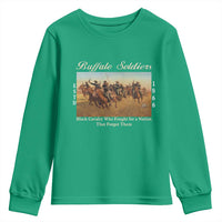 Buffalo Soldiers Black Cavalry 1866 Youth Sweatshirt African American Military History Black History Gift