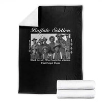 Buffalo Soldiers 1866 African American Cavalry Throw Blanket Black History Military Heritage Gift