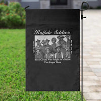 Buffalo Soldiers 1866 African American Cavalry Garden Flag Black History Military Heritage Gift