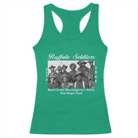 Buffalo Soldiers 1866 African American Cavalry Racerback Tank Top Black History Military Heritage Gift