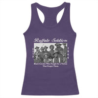 Buffalo Soldiers 1866 African American Cavalry Racerback Tank Top Black History Military Heritage Gift