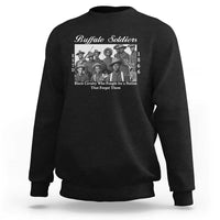 Buffalo Soldiers 1866 African American Cavalry Sweatshirt Black History Military Heritage Gift