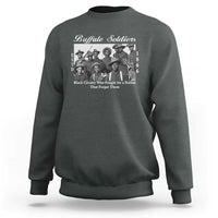 Buffalo Soldiers 1866 African American Cavalry Sweatshirt Black History Military Heritage Gift