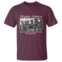 Buffalo Soldiers 1866 African American Cavalry T Shirt Black History Military Heritage Gift