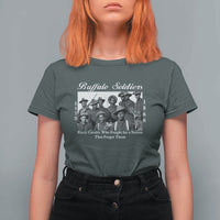 Buffalo Soldiers 1866 African American Cavalry T Shirt For Women Black History Military Heritage Gift