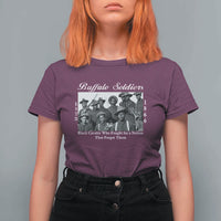 Buffalo Soldiers 1866 African American Cavalry T Shirt For Women Black History Military Heritage Gift