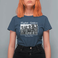 Buffalo Soldiers 1866 African American Cavalry T Shirt For Women Black History Military Heritage Gift