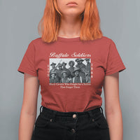 Buffalo Soldiers 1866 African American Cavalry T Shirt For Women Black History Military Heritage Gift