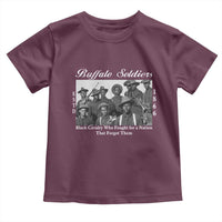 Buffalo Soldiers 1866 African American Cavalry Toddler T Shirt Black History Military Heritage Gift