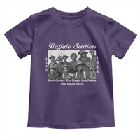 Buffalo Soldiers 1866 African American Cavalry Toddler T Shirt Black History Military Heritage Gift