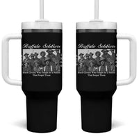 Buffalo Soldiers 1866 African American Cavalry Tumbler With Handle Black History Military Heritage Gift