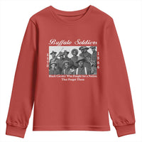 Buffalo Soldiers 1866 African American Cavalry Youth Sweatshirt Black History Military Heritage Gift