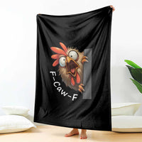 F-Caw-F Chicken Joke Throw Blanket Funny Screaming Gift - Wonder Print Shop