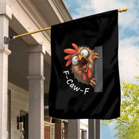 F-Caw-F Chicken Joke Garden Flag Funny Screaming Gift - Wonder Print Shop